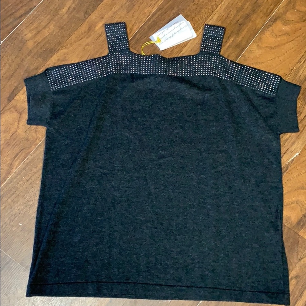 Mini rose gray sequin top size extra small